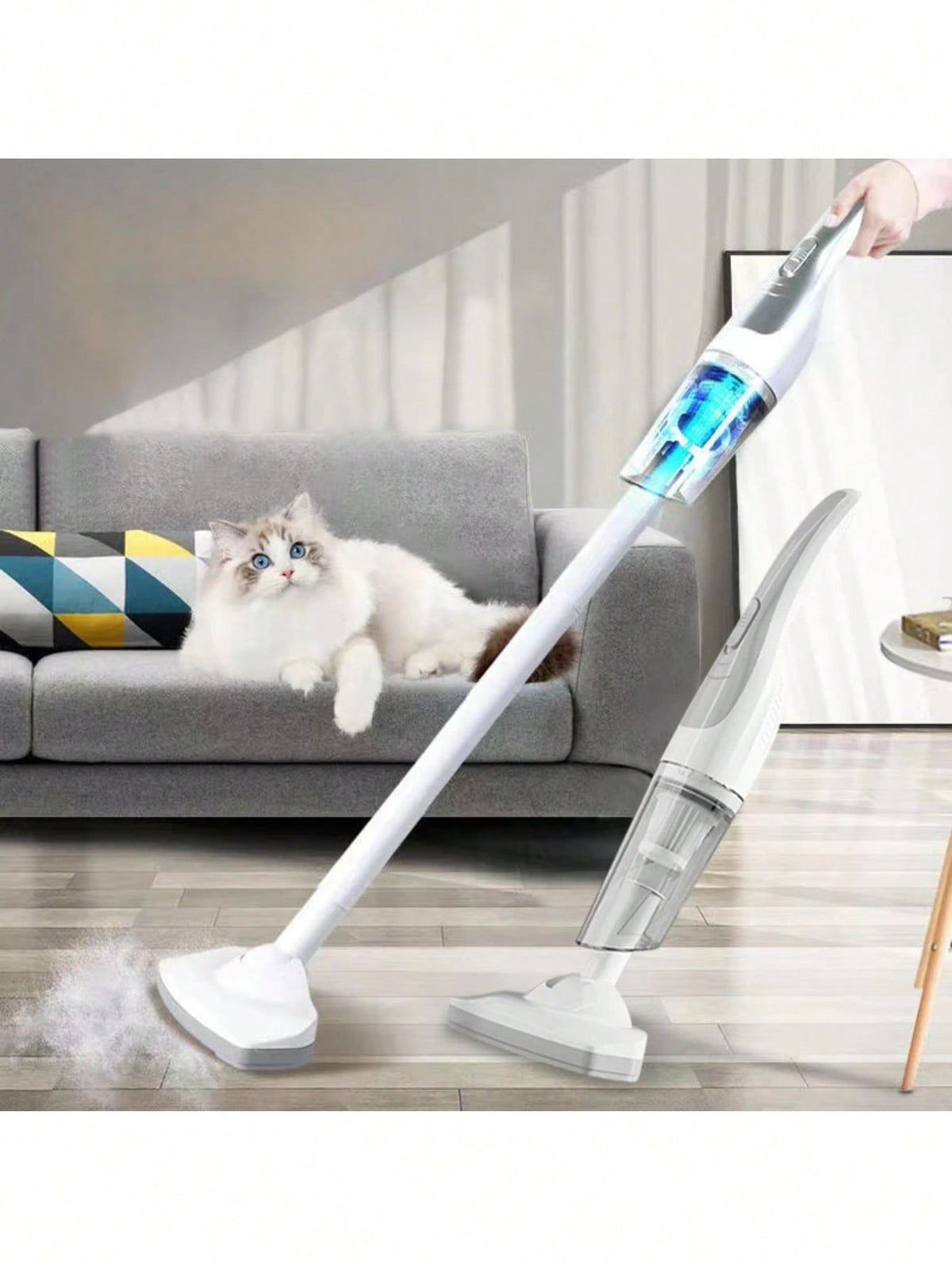 Cordless Vacuum Cleaner, Dual-Use For Home And Car, Small Handheld Big Suction Home Vacuum Cleaner, Low Noise Powerful Car Vacuum Cleaner, Upgraded Models With Floor Mopping Function