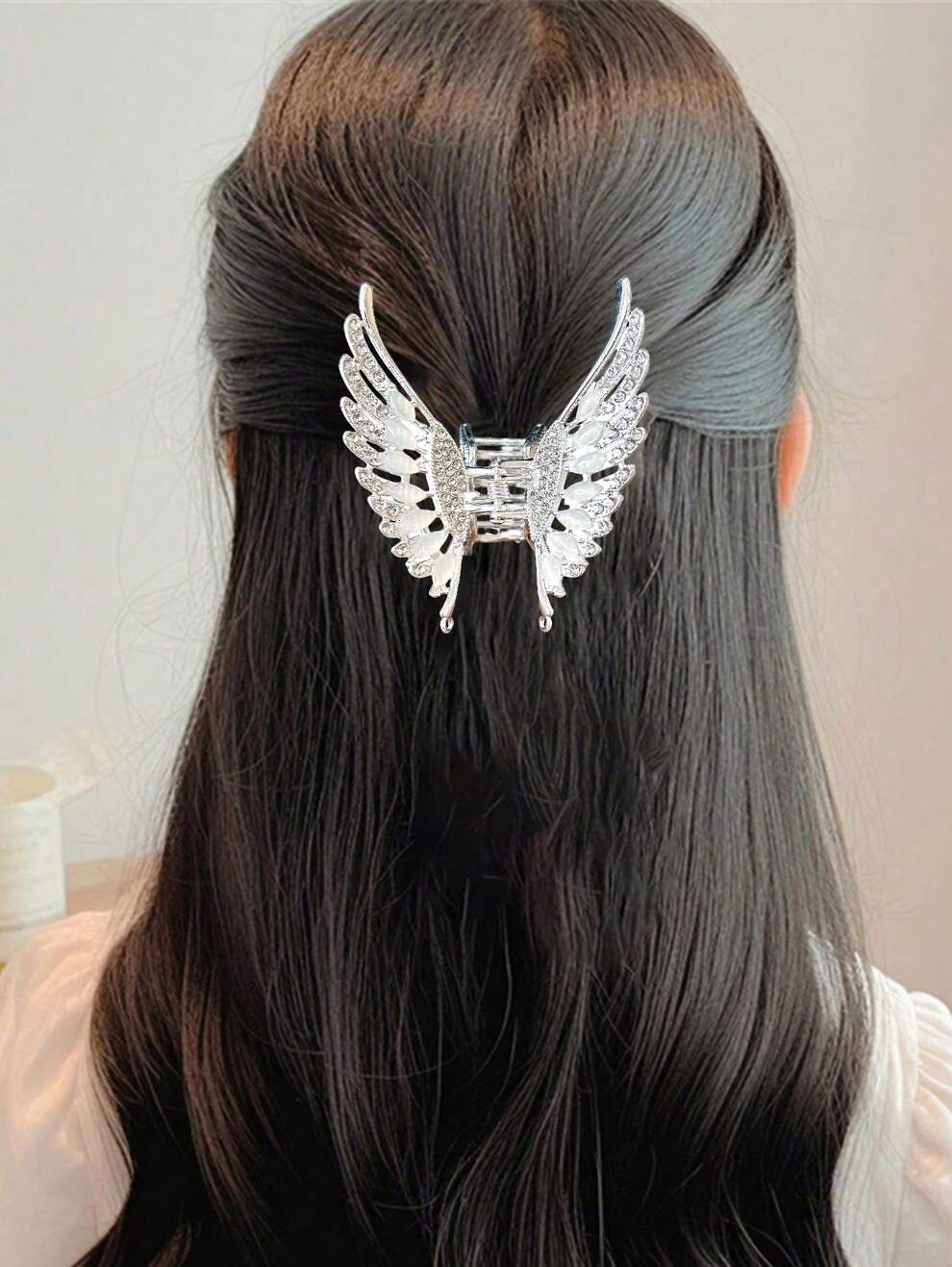 Pink Arc Wing Butterfly Clip