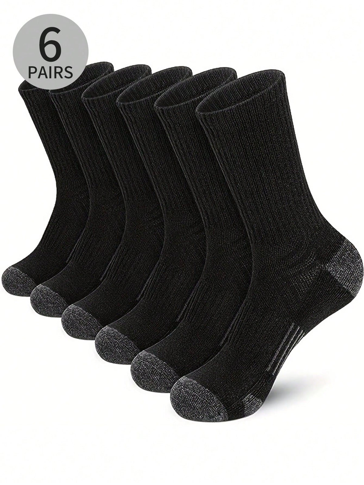 1/6/10 Pairs Of Men's Sports Socks, White Socks, Mid-Calf Socks, Basketball Socks, Mesh Breathable Design, Towelling Sole Design, Non-Slip Shock Absorption, Elasticated Mouth, Comfortable And Breathab