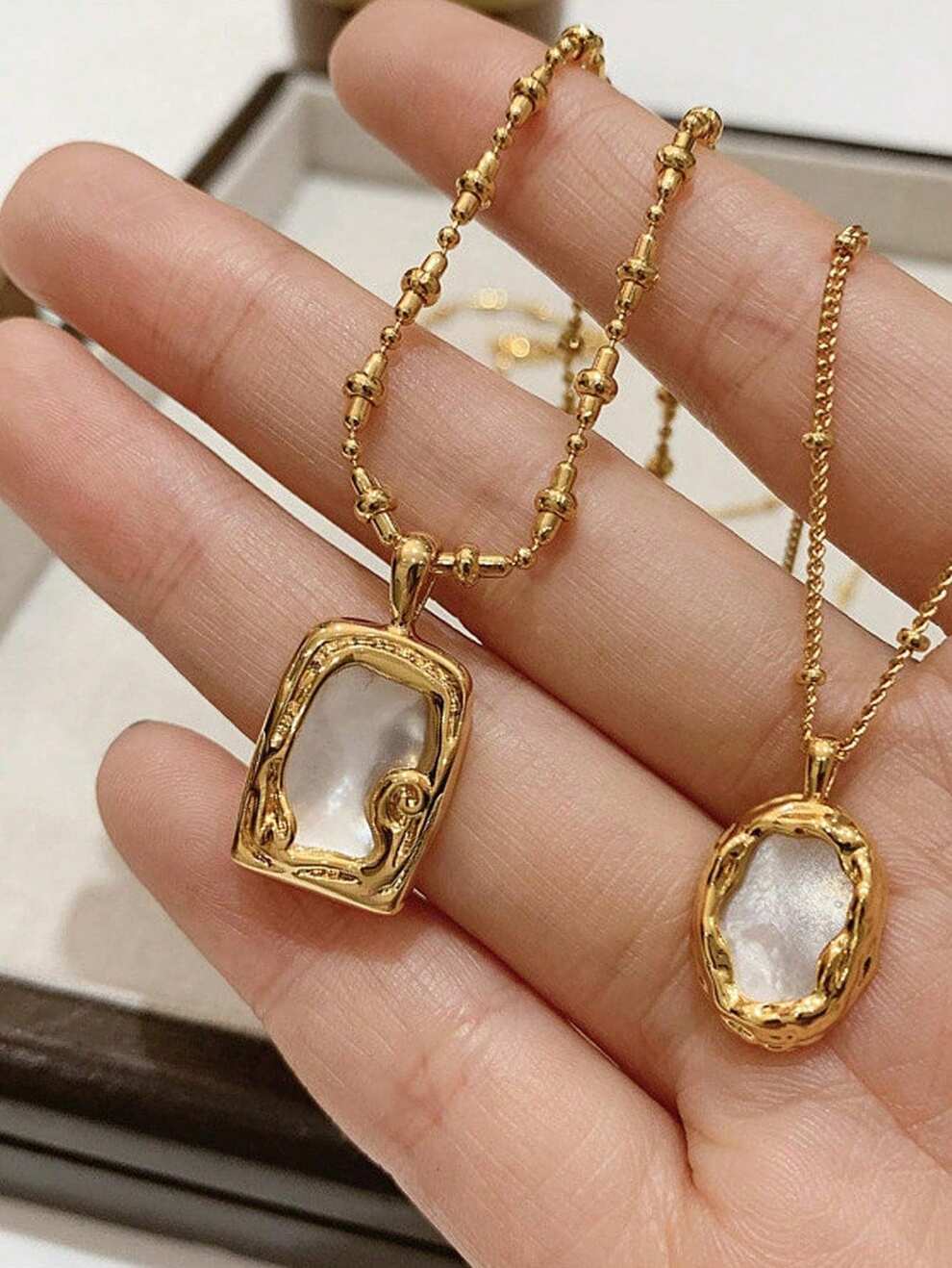 Fashionable Irregular Geometric Charm Necklace For Women For Daily Decoration