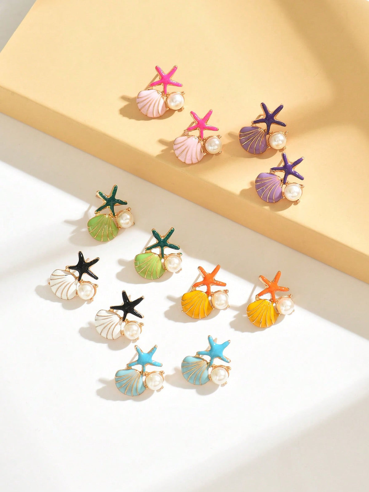 1pair Elegant & Fashionable Creative Seashell Earrings For Women