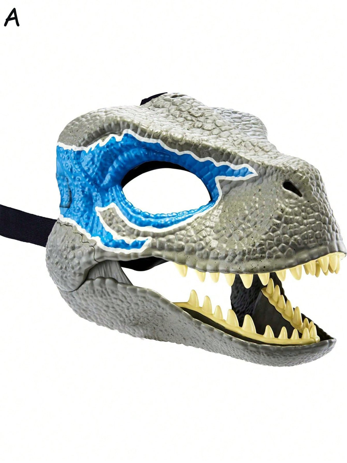 Mattel  Dominion Velociraptor Blue Dinosaur+Therizinosaurus Dinosaur Mask, Movie-Inspired Role Play Toy With Opening Jaw & Realistic Design