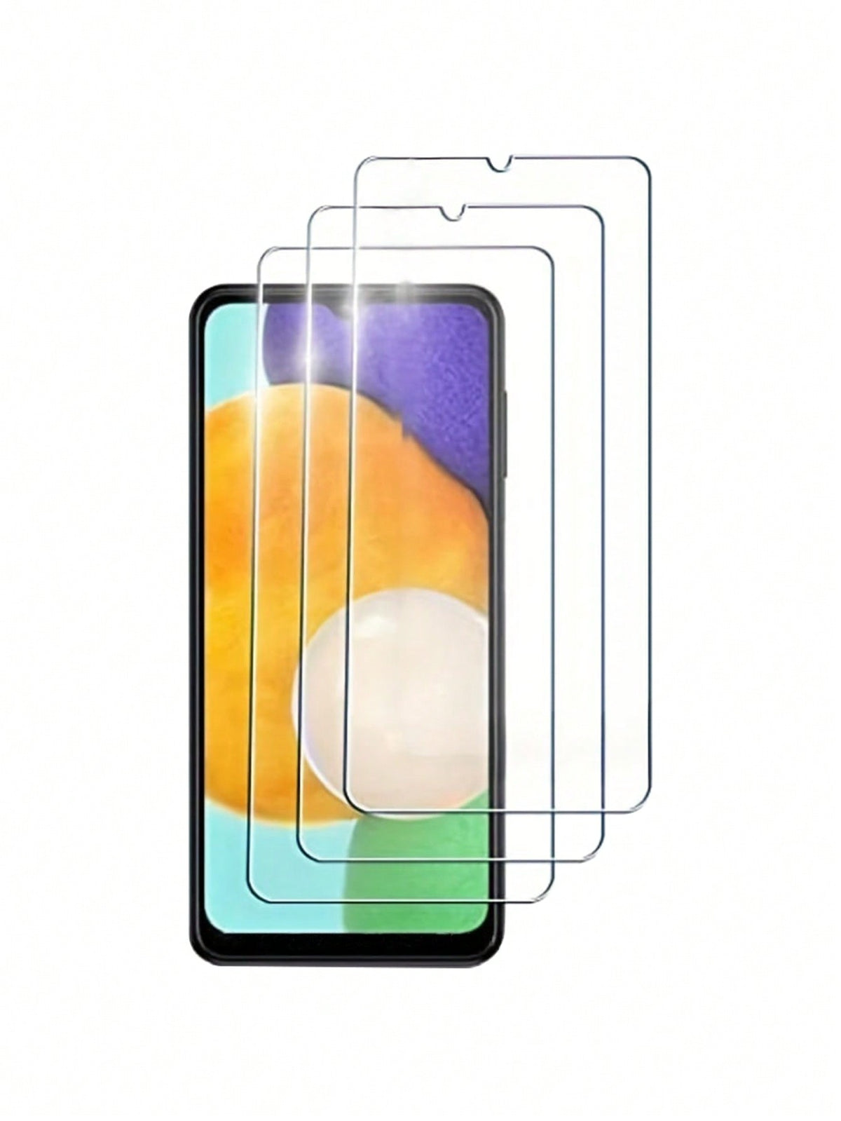 3pcs Galaxy S24/S24 Plus/S22/S23/S21/A03/A03S/A12/A13 5G/A15 5G/A23 5G/A32 5G Compatible Fingerprint-Proof 9H Hardness, Bubble-Free, High Transparency, 3D Curved Tempered Glass Screen Protector