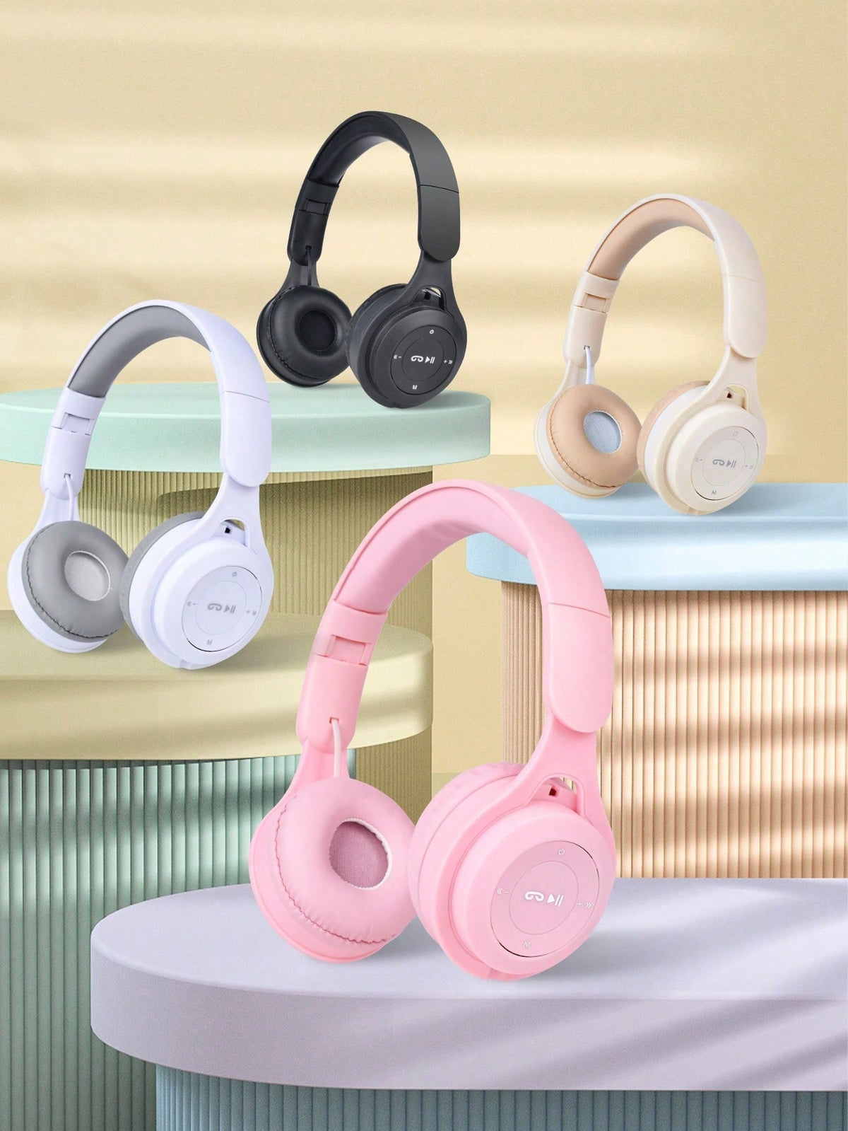 Wireless Bluetooth Headphones With Card Slot, Foldable And Stretchable, Affordable Gift With Strong Bass, HIFI Stereo Sound, MP3 Player, Portable