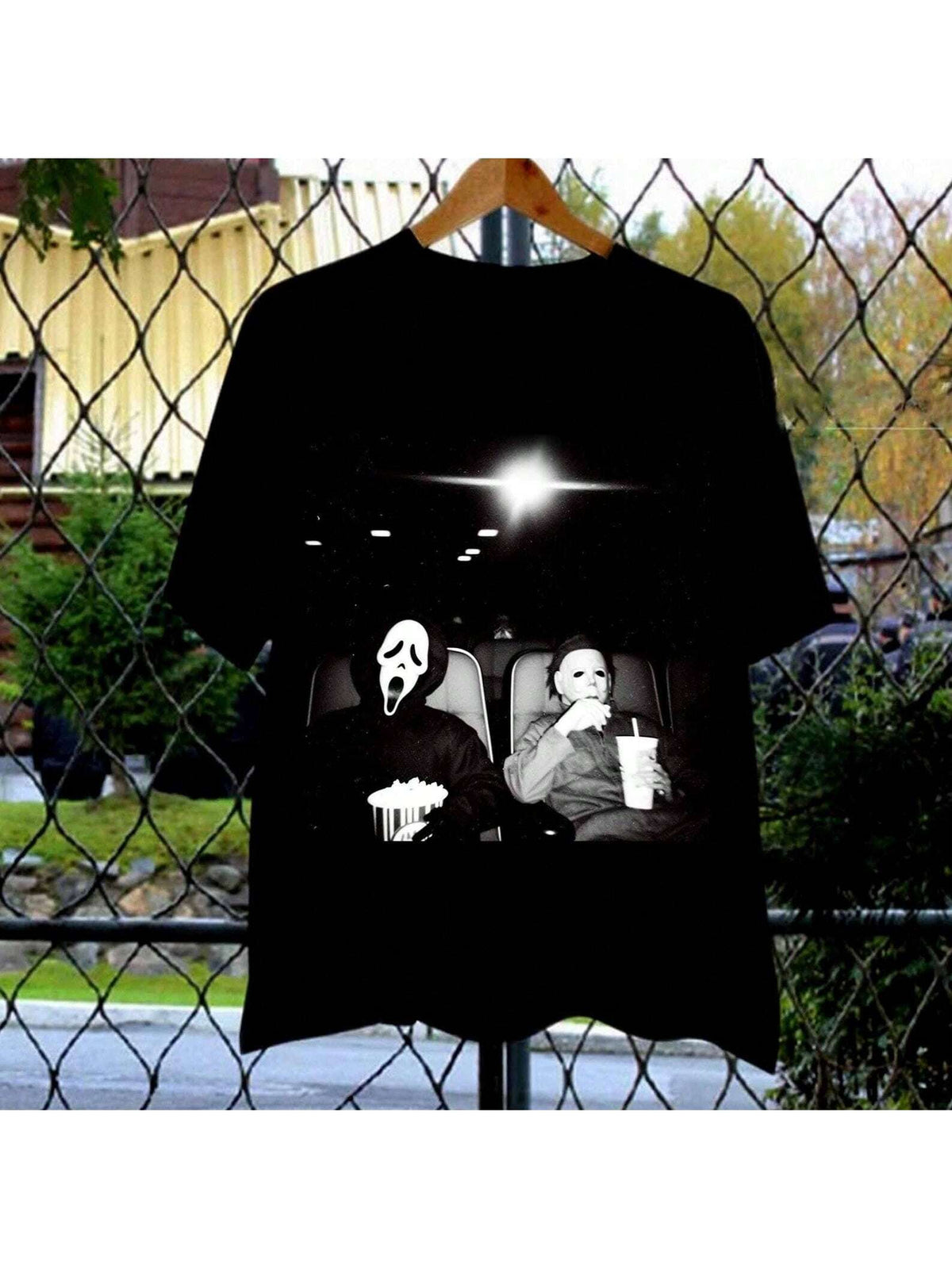 Halloween Michael Myer And Ghost Face Shirt, Halloween Horror Movie Fan, Horror Character Shirt, Halloween Funny Movie Shirt