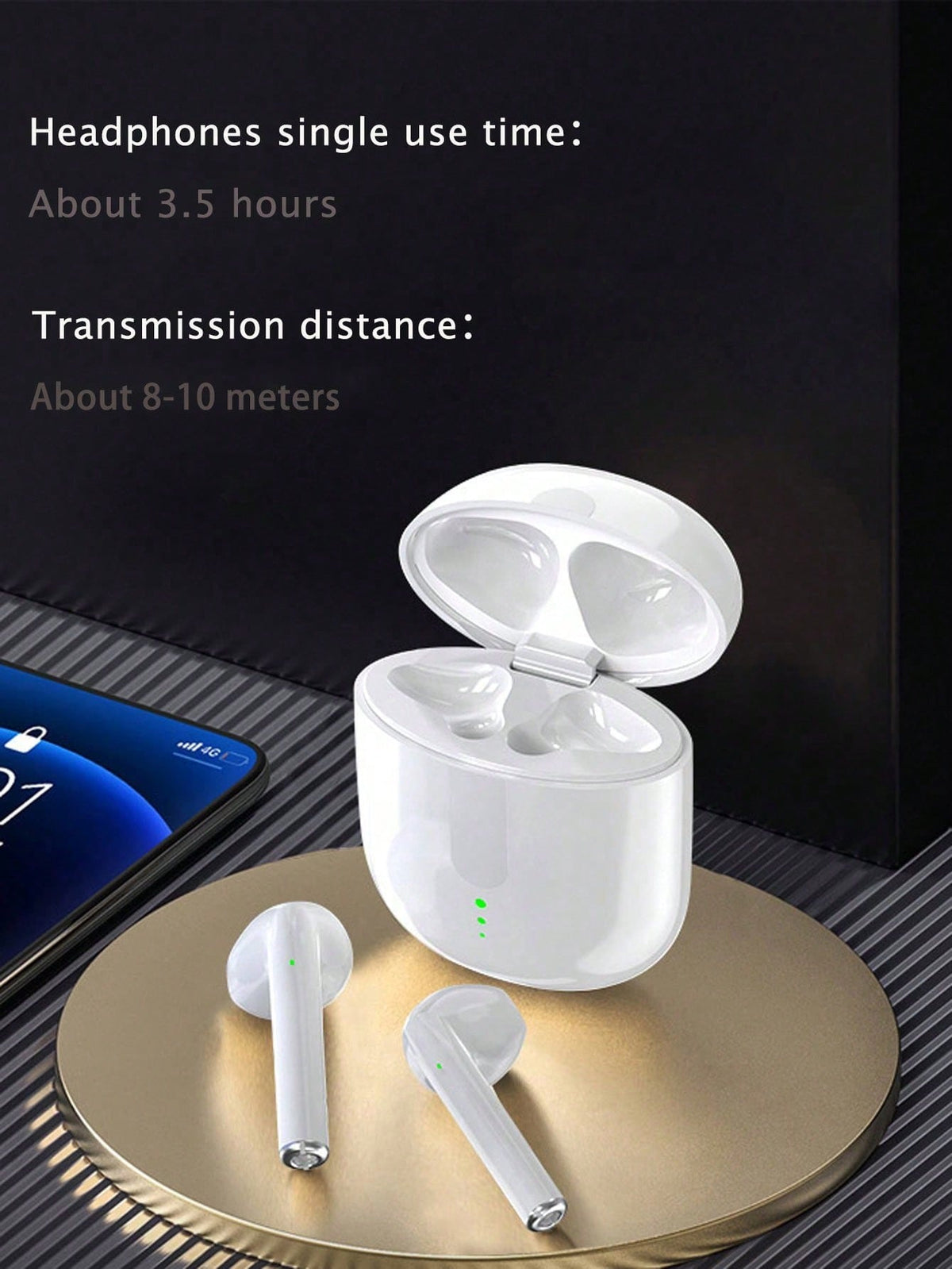 LY02 Wireless Earbuds ENC Call Noise Reduction & Touch Control With USB-C Charge Port,Holiday Gift Earphone,Gaming Earphone & Speaker,Microphone Valentine's Day Gift