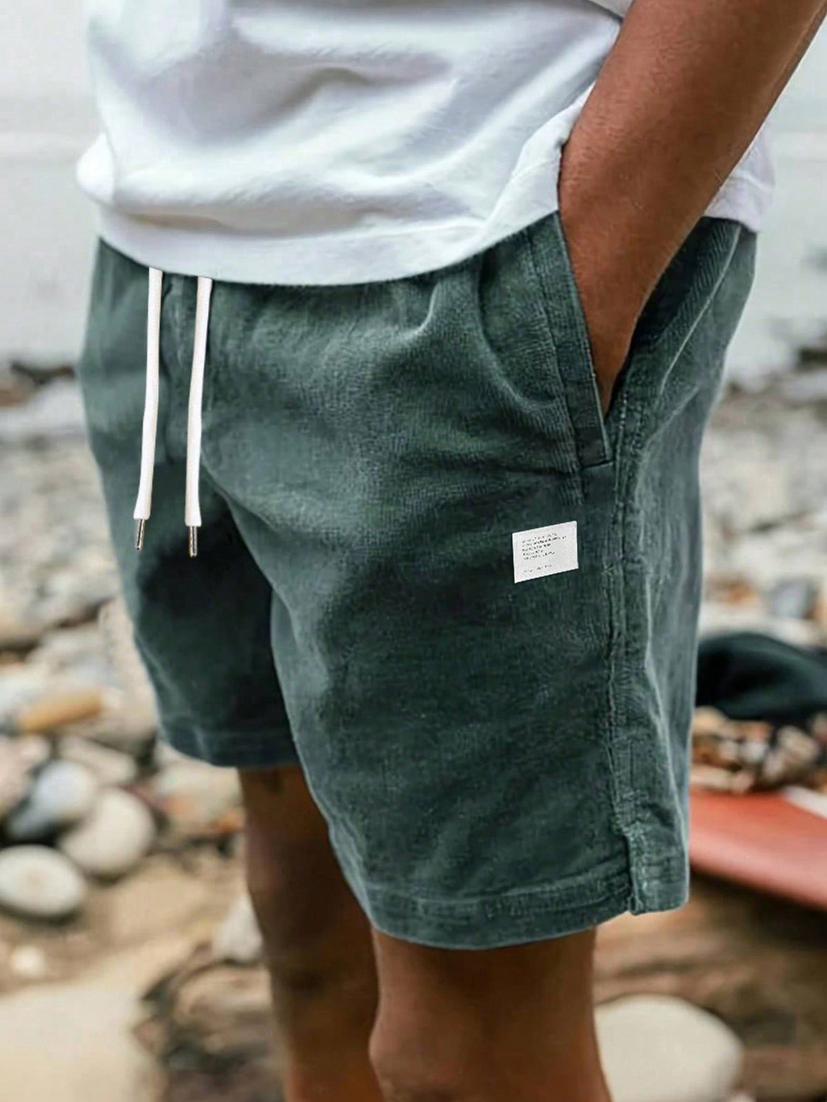 Men's Casual Corduroy Shorts, All-Match Bermuda Shorts