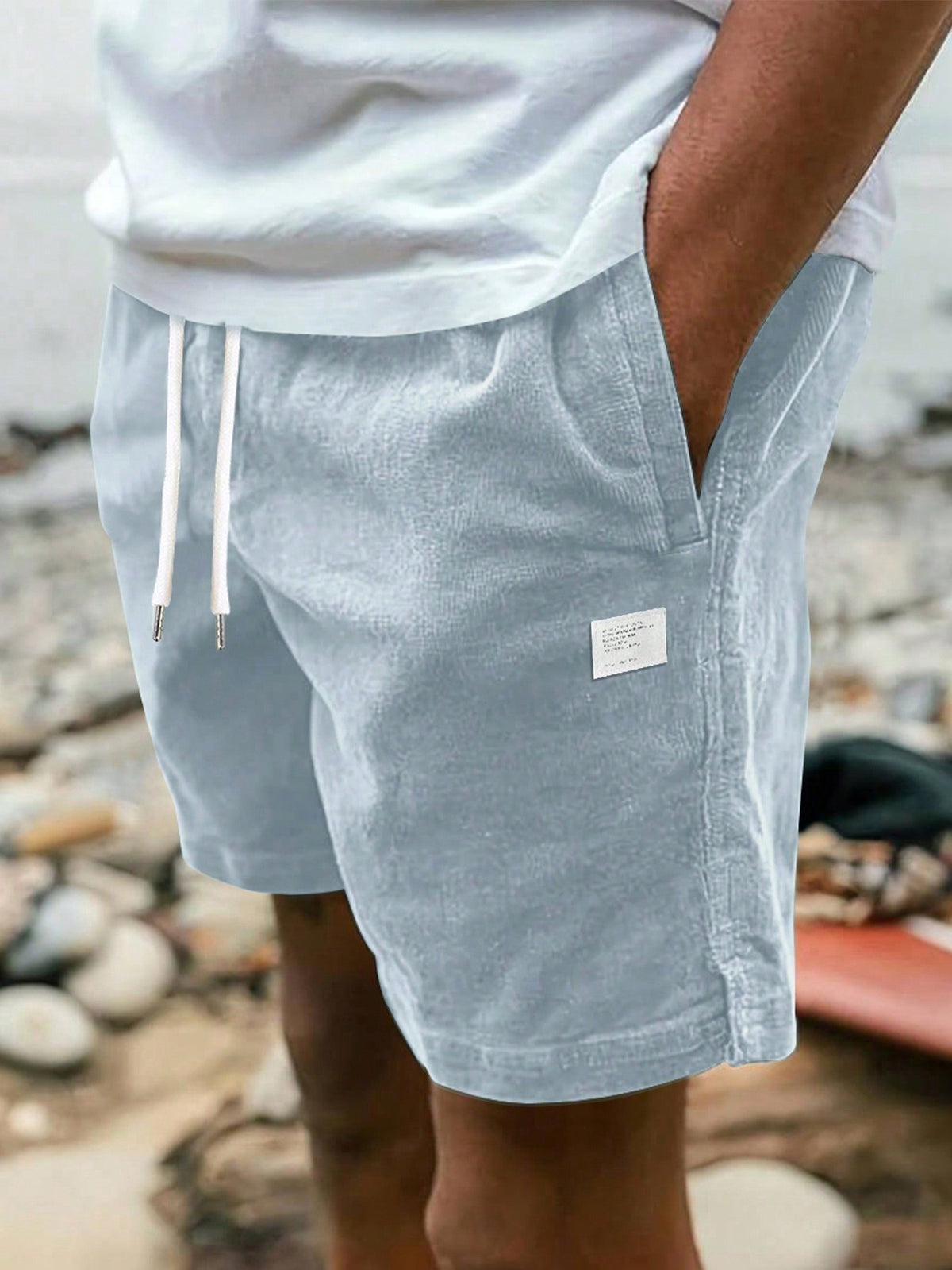 Men's Casual Corduroy Shorts, All-Match Bermuda Shorts