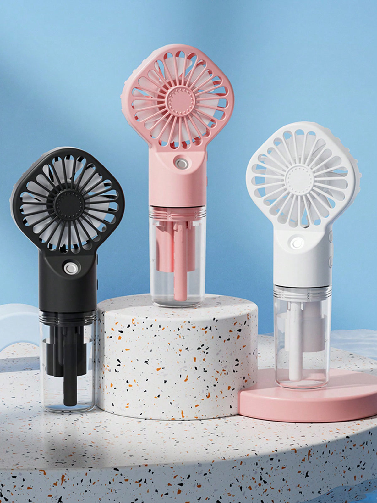 Handheld Fan Misting Fan, Misting Fan Mist Fan Spray Fan,Fan With Water Spray Misting Fan Multi-Purpose For Portable Mini Mister Fan, MINI Desk Fan, 4 Speed Adjustable, Suitable For Women, Home, Offic